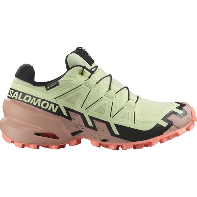 Salomon Дамски маратонки Salomon Women's Speedcross 6 Gore-Tex Trail running shoes - Lime Cream / Mahogany Rose / Black - размер 36 2/3 (EU) (123-0974-1312)