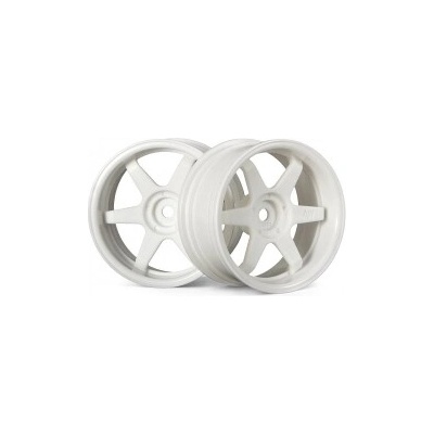 HPI TE37 disky 26 mm biele 6 mm offset