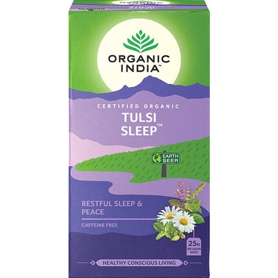 Organic India Tulsi Sleep porciovaný čaj spánok upokojenie stres 25 x 1,8 g