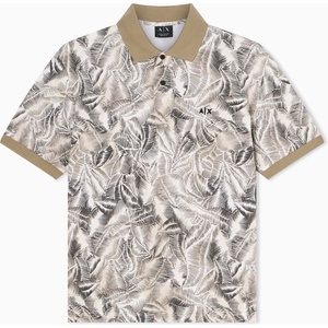 Armani Exchange Блуза с яка Armani Exchange POLO SHIRT - Beige Multi