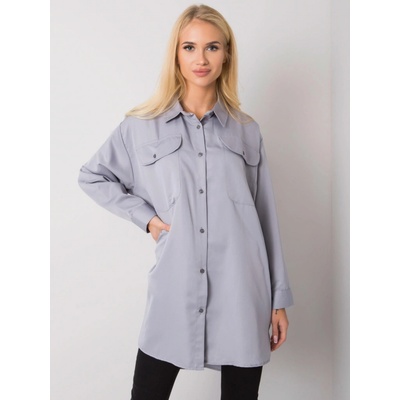 Basic dámská oversize košile em-ks-678-1.09 gray