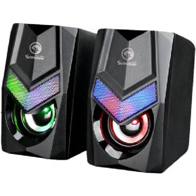 Marvo SG-118, 2.0, 6W, reproduktory, RGB, čierne SG-118