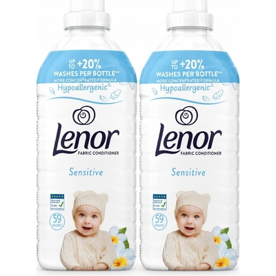Lenor aviváž Sensitive 2 x 1,239 l 59 PD