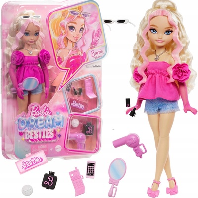 Barbie Dream Besties polohovateľná módna bábika s doplnkami