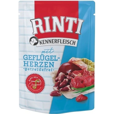 Rinti Kennerfleisch Adult s drůbežími srdíčky 400 g