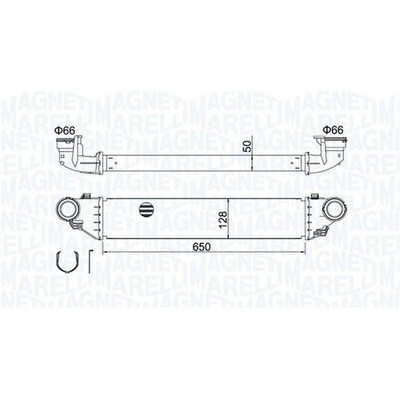 CHLADIČ TURBA, INTERCOOLER MAGNETI MARELLI 351319204280