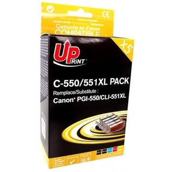 Compatible Комплект мастилници UPRINT -CANON PGI-550 + CLI-551BK/C/M/Y XL, 1x25ml+4x15ml (LF-INK-CAN-550-551-PACK)