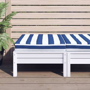 vidaXL Палетна възглавница синьо-бяло райе 60x60x8 см Оксфорд плат (361804)