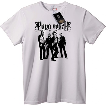 NOONEBRAND Тениска Група Papa Roach - 2XL, White