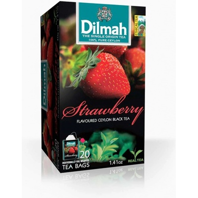 Dilmah Strawberry čierny čaj 20 x 1,5 g