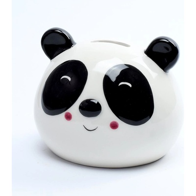 POKLADNIČKA PANDA BIELA DOLOMIT 12x9,5x10CM