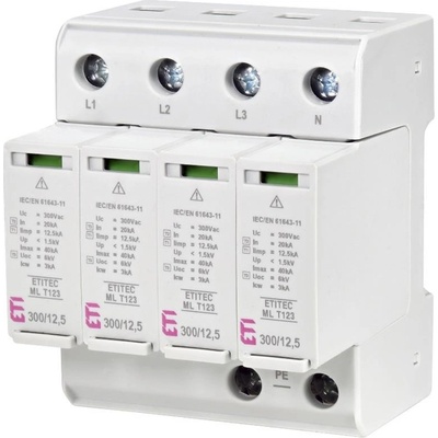 Svodič přepětí ETI ETITEC ML T123 300/12,5 4+0 (002440667) – Zbozi.Blesk.cz