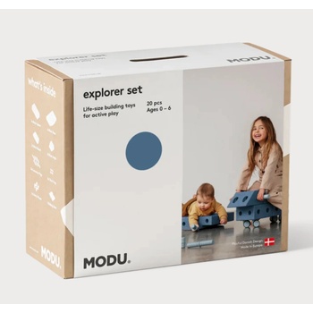 Modu Stavebnice Explorer Set Deep Blue / Sky Blue