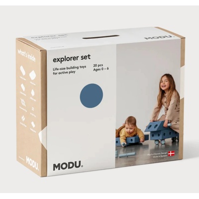 Modu Stavebnice Explorer Set Deep Blue / Sky Blue