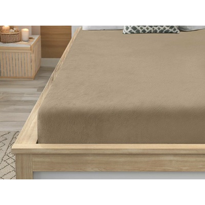 Textilomanie Prostěradlo mikroplyš SOFT hnědé 90x200