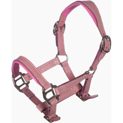 Ohlávka kožená HKM Hobby Horse růžová