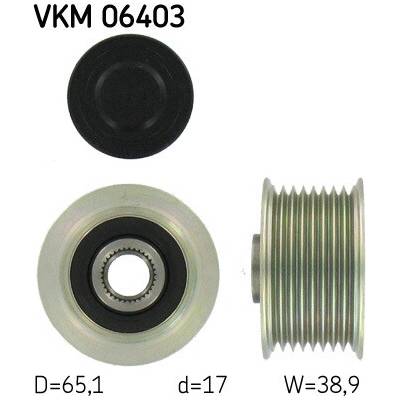 Voľnobeżka alternátora SKF VKM 06403