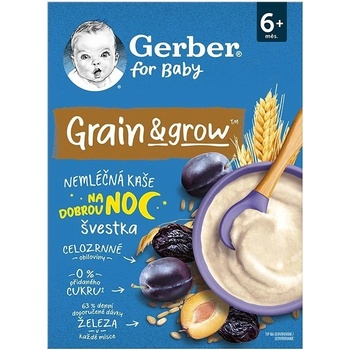 Gerber bezmliečna kaša pšenično-ovsená slivka 200 g