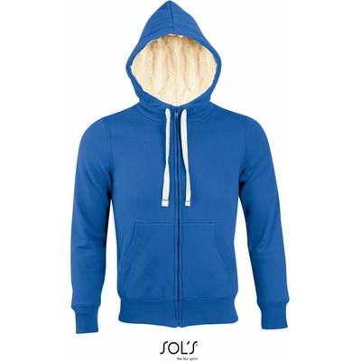 Sol's Sherpa Unisex mikina s kapuc. modrá royal