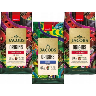 Jacobs Káva smíšená Origins Fusion Brazil & Colombia 3 kg