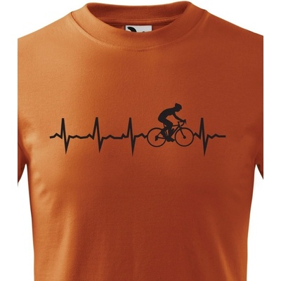 dětské tričko tep cyklisty Oranžová