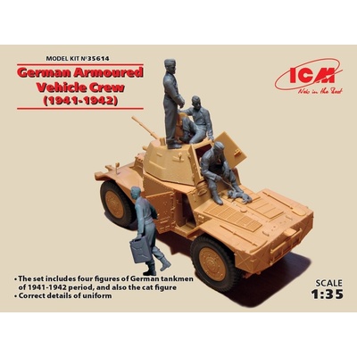 ICM German Armoured Vehicle Crew 1941–42 4 figurky 1:35