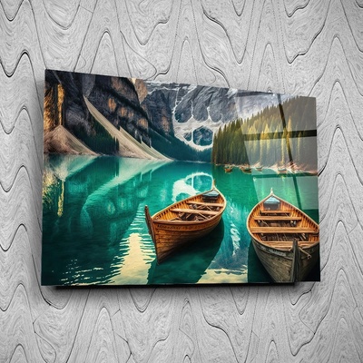 Art gift Стъклено АРТ пано - Зелена тишина