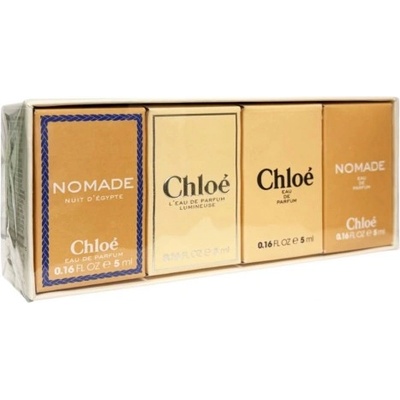 Chloé Комплект за жени Chloe Miniaturas - Мини 5 мл + Мини 5 мл + Мини 5 мл + Мини 5 мл (Комплект от 4 миниатюри: Chloe, Luminese, Nomade, Nomade Nuit)