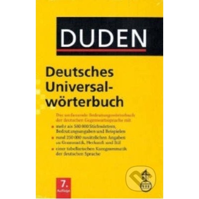 Duden - Deutsches Universalwörterbuch bez CD- velký výkladový slovník němčiny 7. vydání 2011