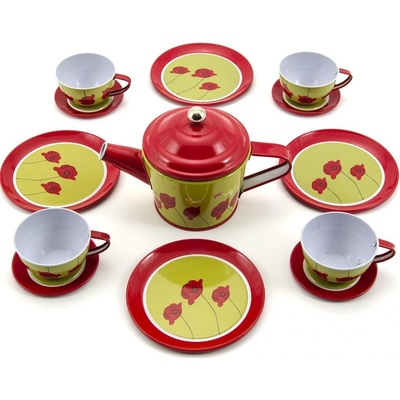 Teddies plechové nádobí 15ks v krabici 32x20x9cm