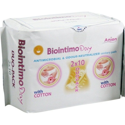 BioIntimo Anionové hygienické vložky denné Duo pack 20 ks