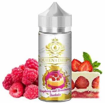 Image 1 of Queen Of The Drips Raspberry And Strawberry Shortcake 100ml