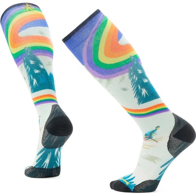 Smartwool Мъжки ски чорапи Smartwool Ski Zero Cushion Rainbow Trails Print OTC Socks Ski socks - Laguna Blue - размер 46-49 (EU) (201-8421-0114)
