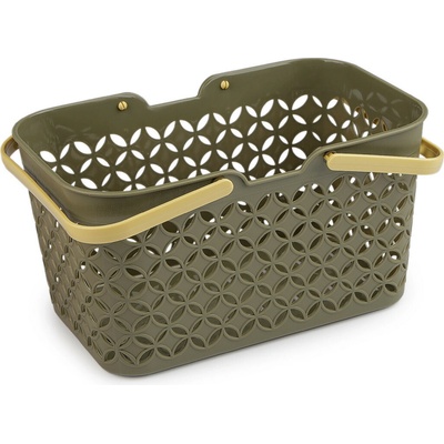 Prima-obchod Plastový košík 18,5x28 cm, barva 4 zelená khaki
