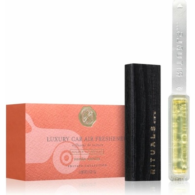 Rituals Private Collection Suede Vanilla Car Perfume Holder + Refills 2 x 3 g