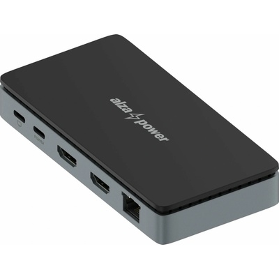 AlzaPower Metal Mini USB-C Dock Station 8v1 Dual Screen APW-DS82SY