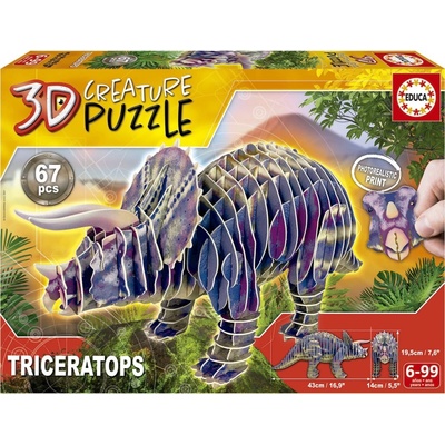 Educa 3D puzzle Triceratops 67 ks