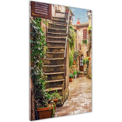 Vertikálny fotoobraz na skle Talianske uličky 50x100 cm