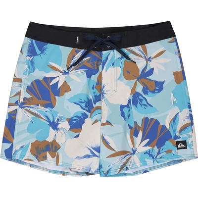 Quiksilver Бански гащета Quiksilver Surfsilk Kaimana Printed 16´´ swimming shorts - Blue (Aqua Interact Floral)