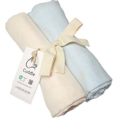 Prem Mušelínové plienky Duo pack 70 x 70 cm Béžová a modrá