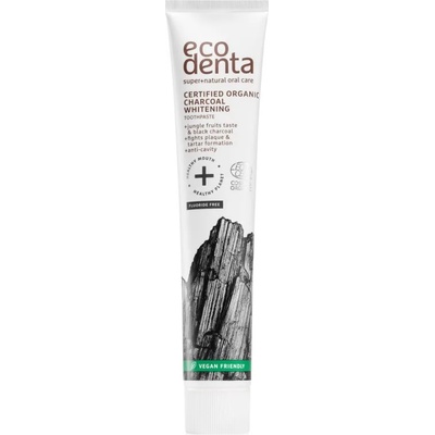 Ecodenta Certified Organic Charcoal whitening избелваща паста за зъби с активен въглен 75ml