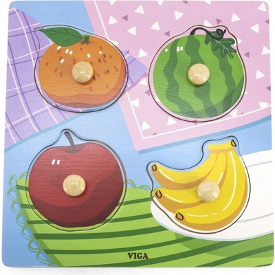 Viga puzzle s úchyty Ovoce