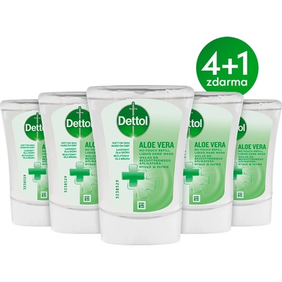 Dettol náplň do bezdotykového dávkovače Aloe Vera 5 x 250 ml