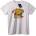 NOONEBRAND Тениска Бургер Чудовище - XS, White