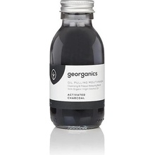 Georganics 100% přírodní BIO čistící ústní olej s aktivním uhlím 100 ml