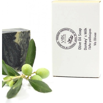 Vis Olivae Donkey's milk and active charcoal natural prírodné mydlo s oslím mliekom a aktívnym uhlím 90 g