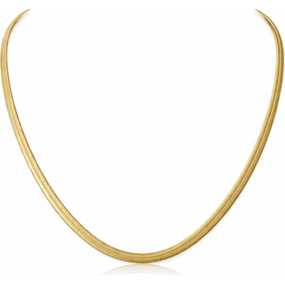 Sarines Dámský zlatý náhrdelník snake S1446