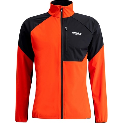 Swix Мъжко яке за ски бягане Swix Focus Wind Jacket Cross-country ski jacket - Fiery Red / Black - размер XXL (003-3100-0315)