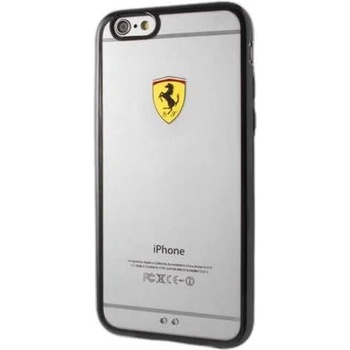 Ferrari Удароустойчив кейс Ferrari Racing Shield за Apple iPhone 6/6S Plus, Прозрачен (FEHCP6LBK)