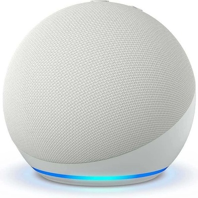 Amazon Смарт колонка Amazon Echo Dot 5, управление с гласов асистент, Wi-Fi, Bluetooth, 3.5mm аудио жак, 3W, бяла (Echo Dot 5 White)